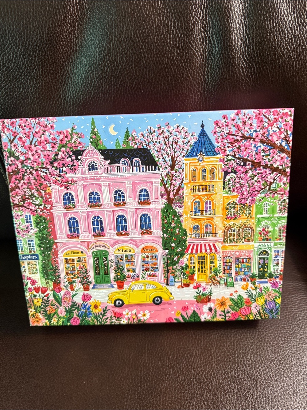 Spring City 1000 piece jigsaw puzzle.  Complete with poster like new